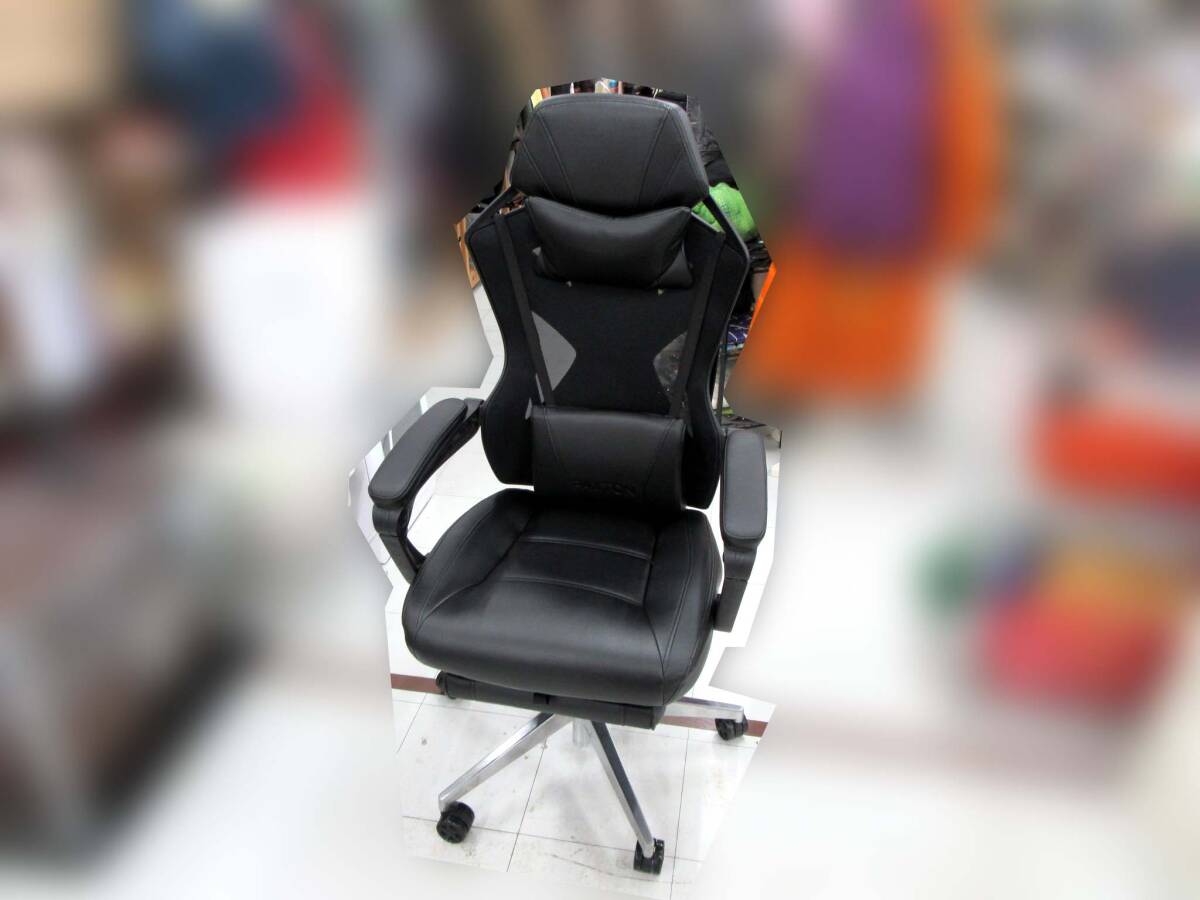 PAXTON 仕事用ゲーミングチェア ブラック リクライニング機能 PAXTON 仕事用ゲーミングチェア ブラック リクライニング機能