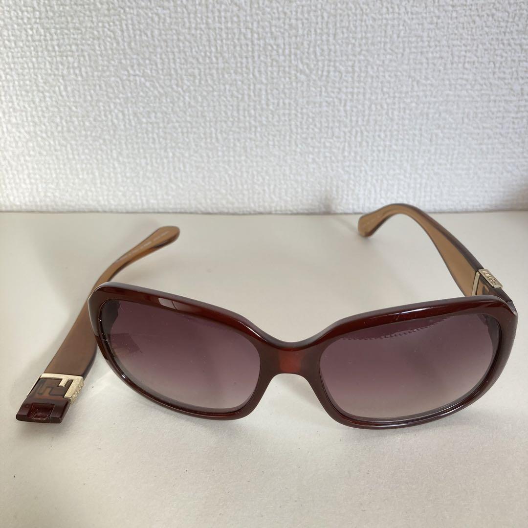訳アリ FENDI フェンディ 眼鏡 メガネ サングラス 度なし フルリム アイウェア レトロ アンティーク ヴィンテージ ケース付き