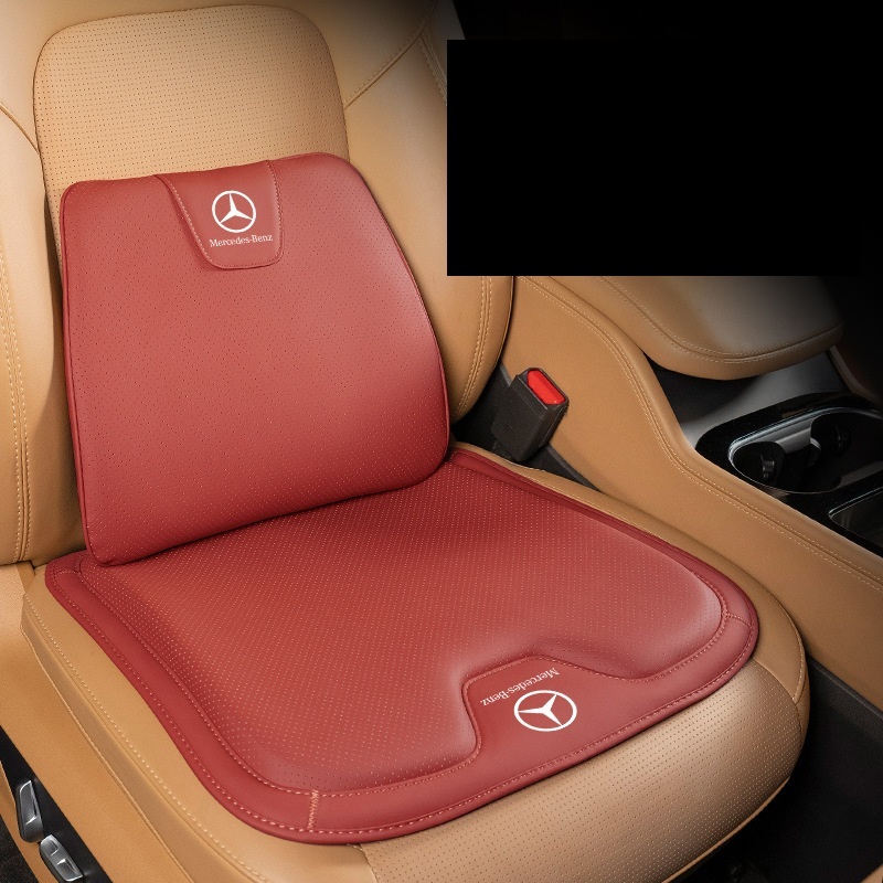 メルセデスベンツ 本革 クッション 2個セットMercedes-Benz レザー メルセデス・ベンツ革製クッション3点セット (2個セット