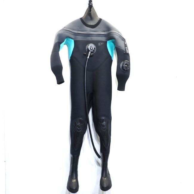 【フロントファスナー】モビーズ レディース ドライスーツ アクアシール 147cm42kg23cm（美品）