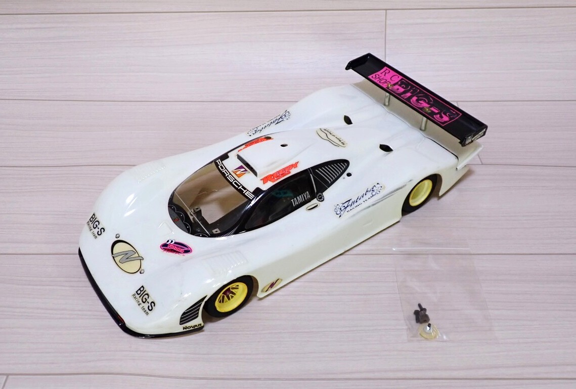 1/10 タミヤ F103 カーボン ダブルデッキ シャーシ オプションパーツ多数 ルマン ポルシェ911GT1 ボディ付