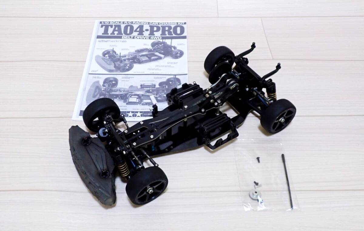 1/10 タミヤ TA04PRO シャーシ オプションパーツ付