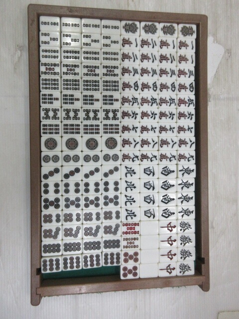 E121○アモス□麻雀牌□全自動専用麻雀牌□機種不明□中古品□全 E121○アモス□麻雀牌□全自動専用麻雀牌□機種不明□中古品□全