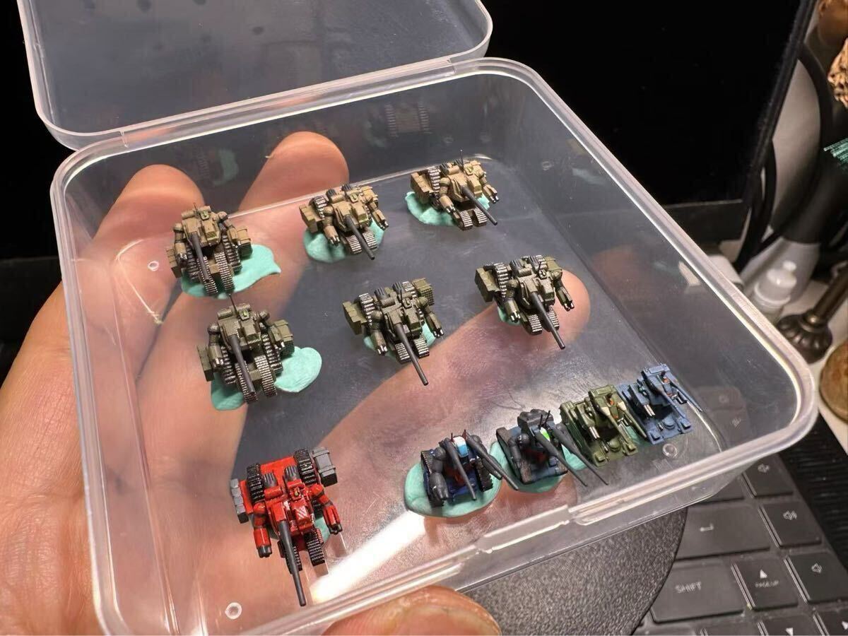 ガンダム1/1700 GK完成品 手作品 ガンタンクセット11機 セット
