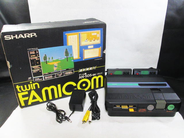 SHARP シャープ ツインファミコン AN-505-BK ブラック 後期型 FF SHARP シャープ ツインファミコン AN-505-BK ブラック 後期型 FF