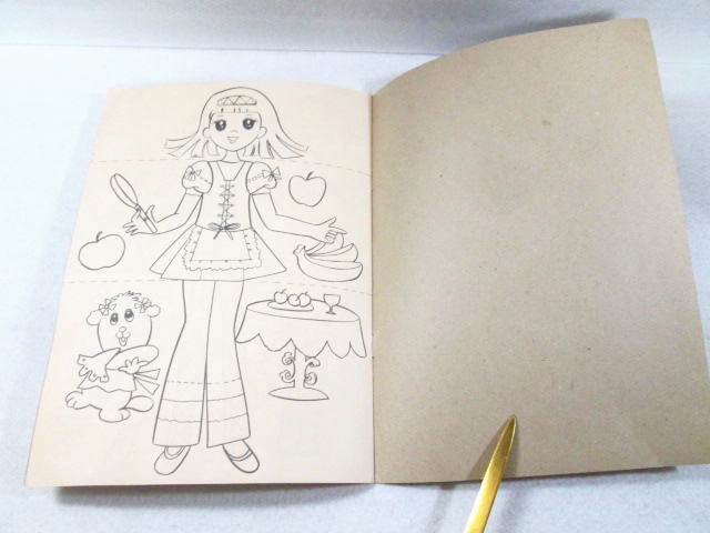  Showa Retro мода раскрашенные картинки I Chan . line .!kiti Note 2 шт. комплект девочка . женщина .... покрытие . King выпускать kokyo