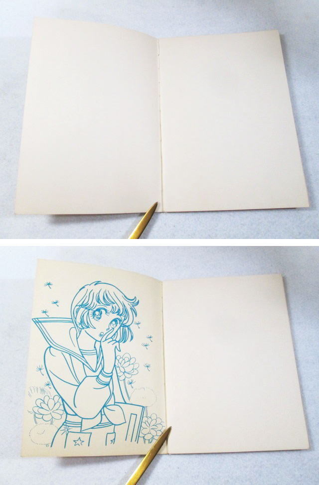  Showa Retro мода раскрашенные картинки I Chan . line .!kiti Note 2 шт. комплект девочка . женщина .... покрытие . King выпускать kokyo