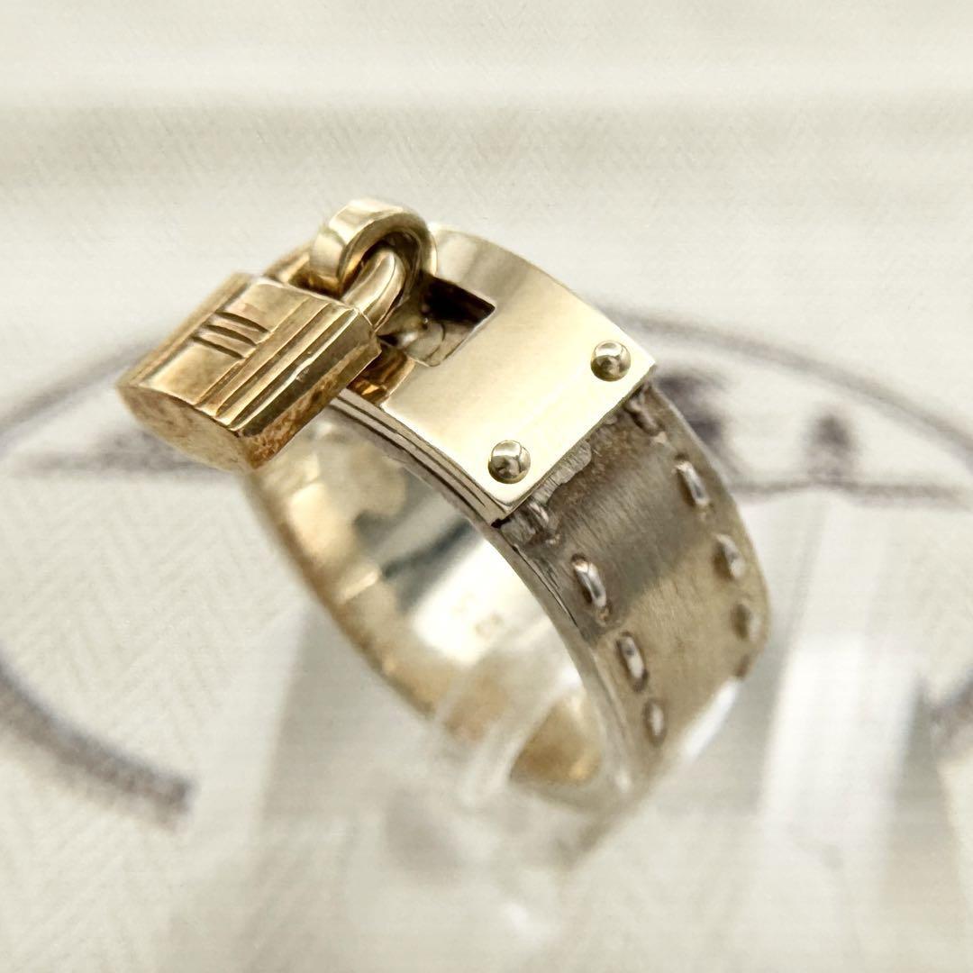 □HERMES□ ケリー カデナ コンビ リング 750×925