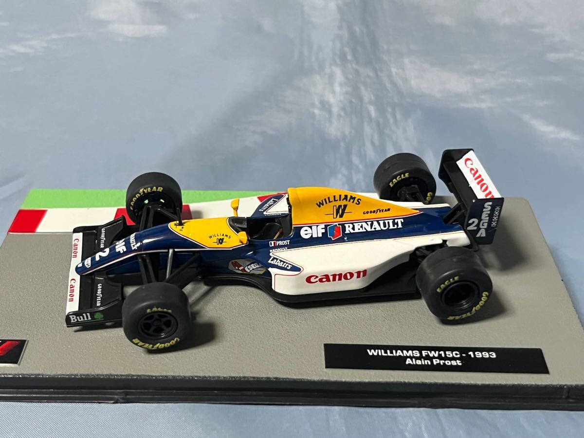 ディアゴスティーニ　　ウィリアムズ　FW15C 1983年　　アラン　プロスト　　　1/43
