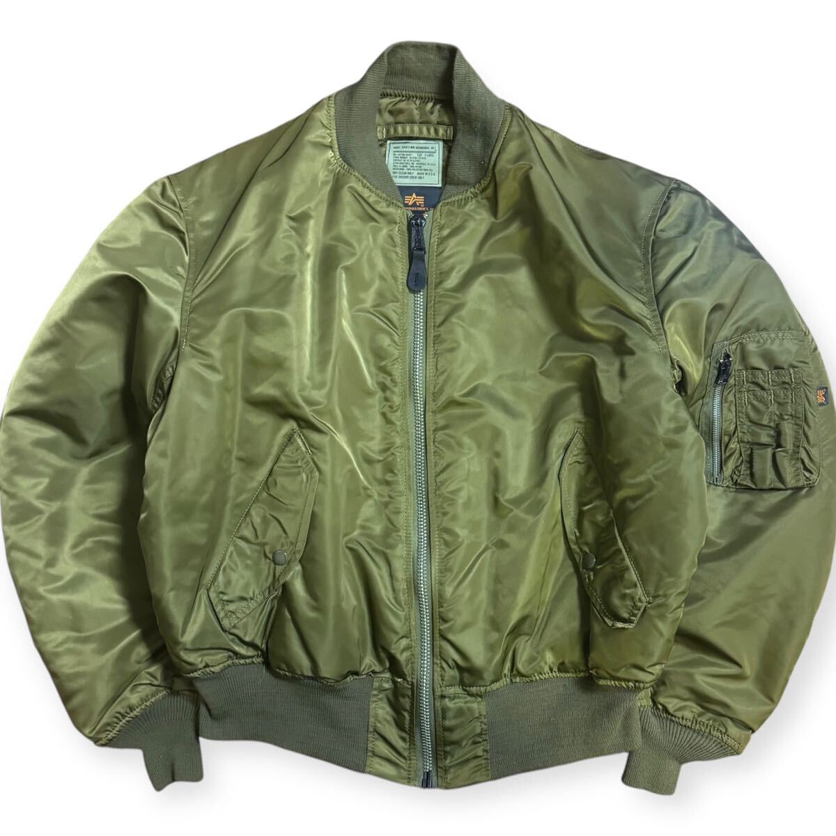 稀少 美品 ALPHA INDUSTRIES 90s USA製 MA-1 グランドクルー 稀少 美品 ALPHA INDUSTRIES 90s USA製 MA-1 グランドクルー