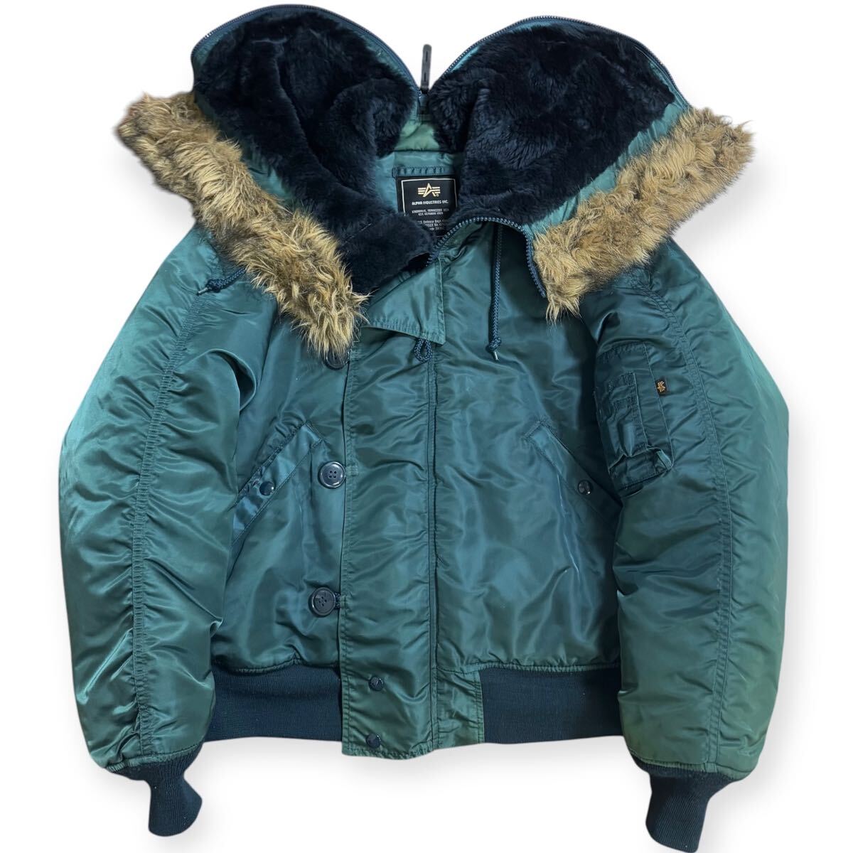 雰囲気系 ALPHA INDUSTRIES エコファーモデル N-2B 短丈 雰囲気系 ALPHA INDUSTRIES エコファーモデル N-2B 短丈