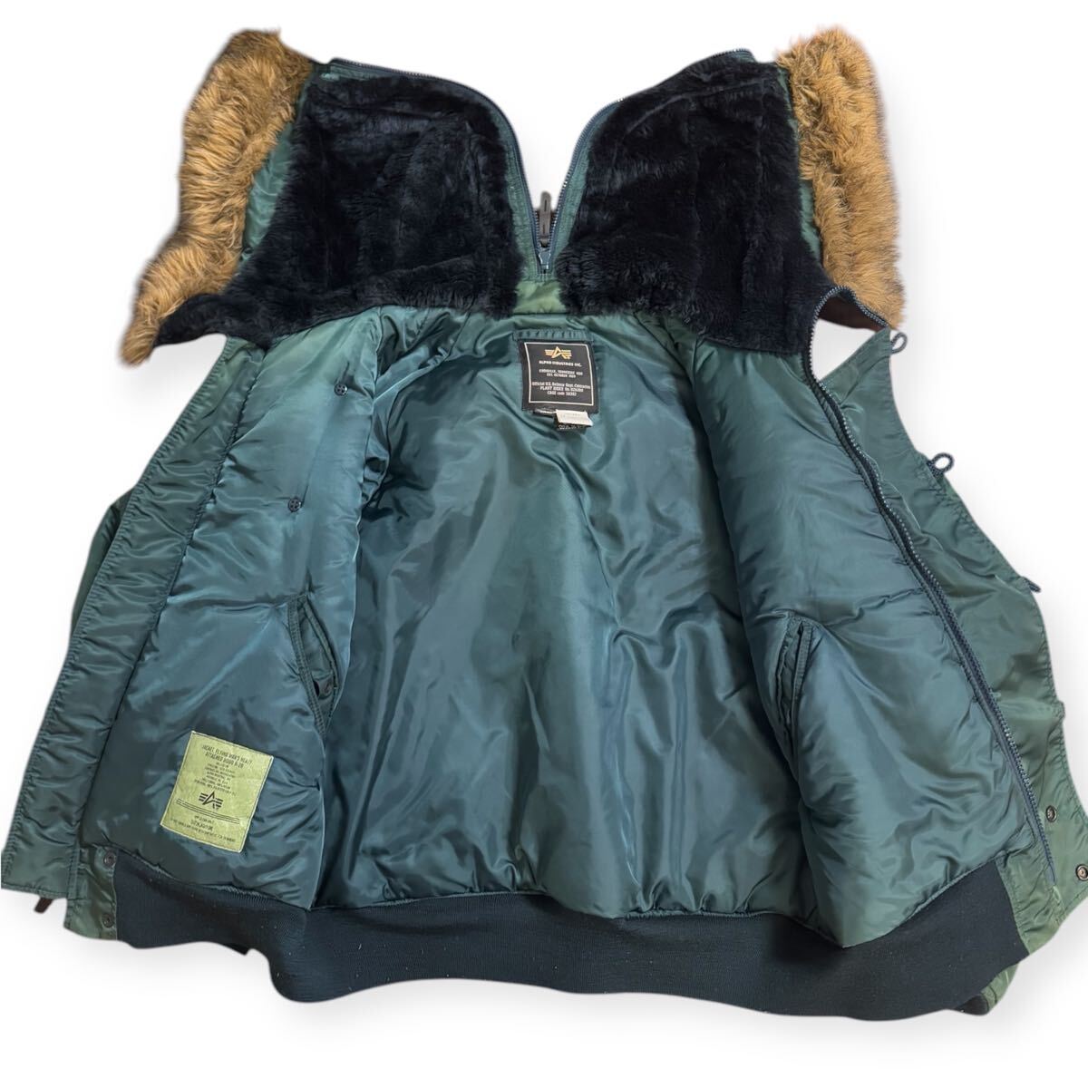 雰囲気系 ALPHA INDUSTRIES エコファーモデル N-2B 短丈 雰囲気系 ALPHA INDUSTRIES エコファーモデル N-2B 短丈