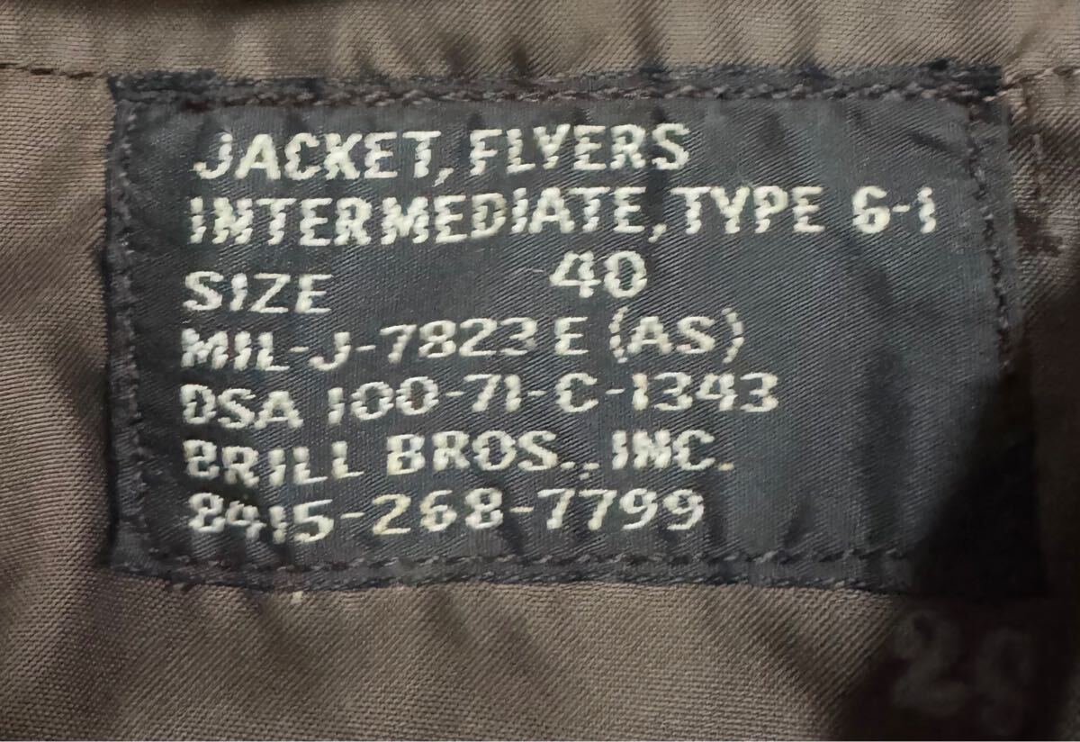 状態良好 US NAVY 70s ヴィンテージ 黒タグ TYPE G-1 フライト 状態良好 US NAVY 70s ヴィンテージ 黒タグ TYPE G-1 フライト