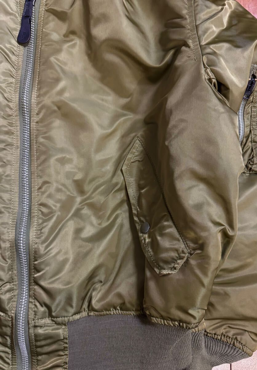 稀少 美品 ALPHA INDUSTRIES 90s USA製 MA-1 グランドクルー 稀少 美品 ALPHA INDUSTRIES 90s USA製 MA-1 グランドクルー