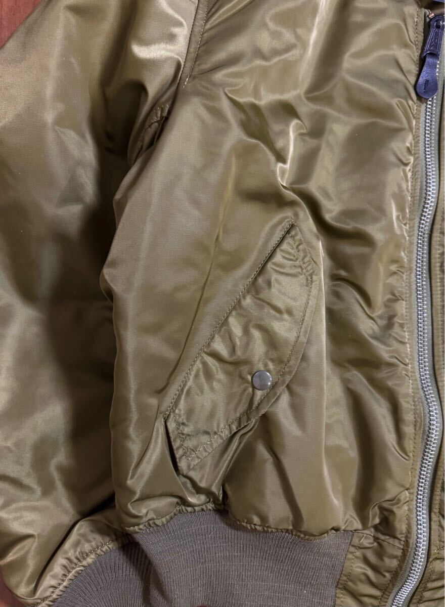 稀少 美品 ALPHA INDUSTRIES 90s USA製 MA-1 グランドクルー 稀少 美品 ALPHA INDUSTRIES 90s USA製 MA-1 グランドクルー