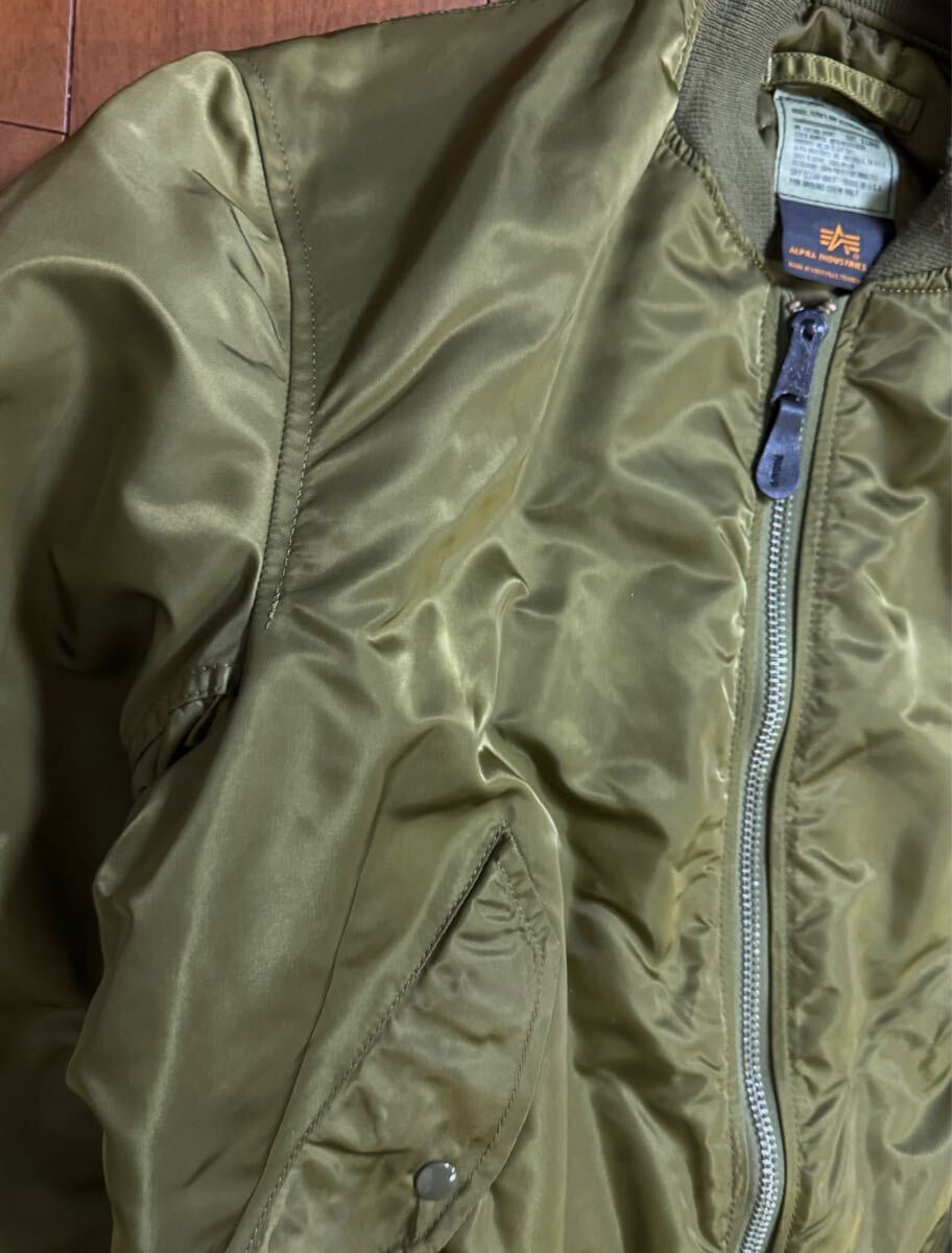 稀少 美品 ALPHA INDUSTRIES 90s USA製 MA-1 グランドクルー 稀少 美品 ALPHA INDUSTRIES 90s USA製 MA-1 グランドクルー