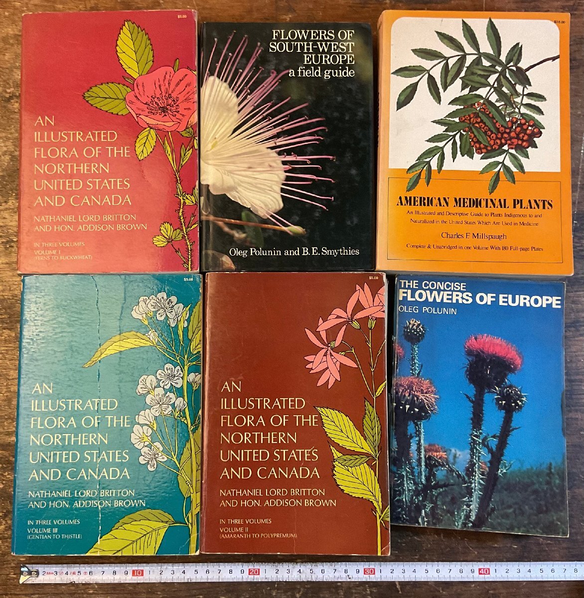 HH-9954■送料込■アメリカ ヨーロッパ カナダ 植物 図鑑 洋書 英語 本 古本 冊子 古書 印刷物 6冊 まとめて 重さ 5514g/くYAら