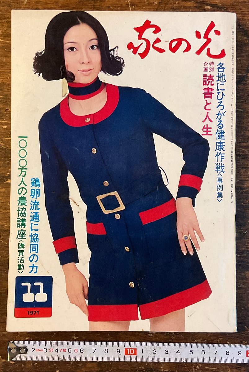 LL-9993■送料込■家の光 情報誌 農業 酪農 産業 社会 洋裁 裁縫 手芸 料理 レシピ 生活 雑誌 古本 古書 印刷物 1971年 294P/くYAら
