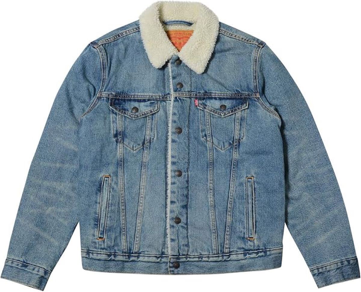 新品同様 Sサイズ リーバイス ボア シェルパ トラッカー ジャケット Levis ジーンズ デニム 501 アウター Mサイズ アウター Gジャン 3rd