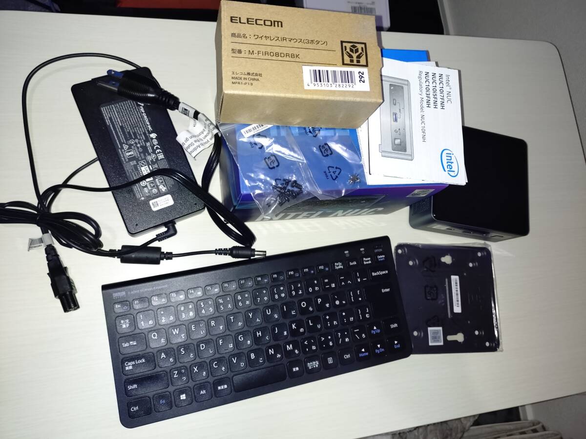 NUC10i7FNH(i7-10710U) + SSD:250GB + Memory:64GB + Windows11 Pro + おまけのワイヤレスキーボード & マウス