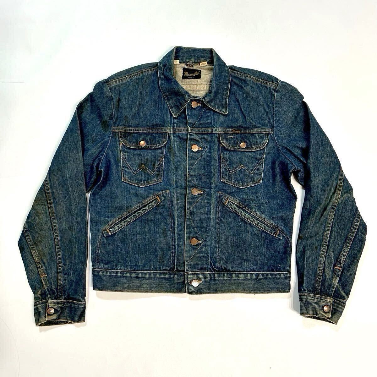70s WRANGLER 24MJ USA製 デニムジャケット 42 ビッグサイズ 70s WRANGLER 24MJ USA製 デニムジャケット 42 ビッグサイズ