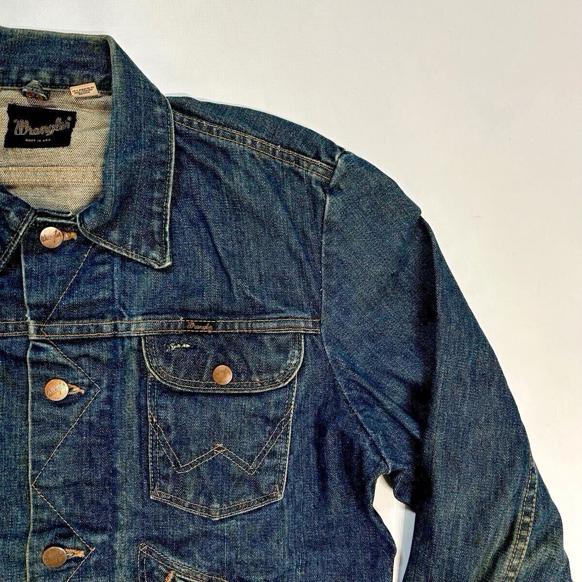70s WRANGLER 24MJ USA製 デニムジャケット 42 ビッグサイズ 70s WRANGLER 24MJ USA製 デニムジャケット 42 ビッグサイズ