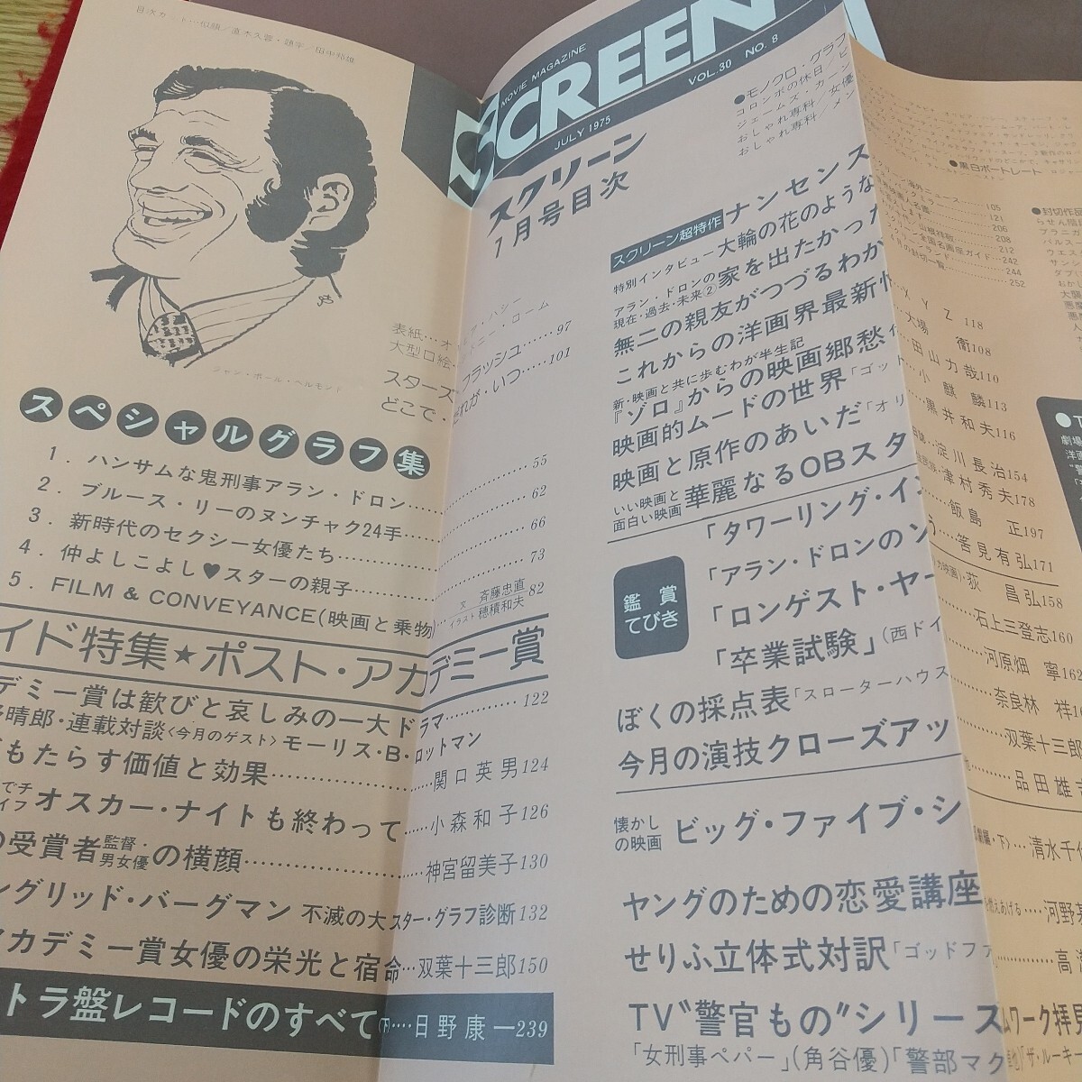 k10-375 SCREEN スクリーン 1975.7 近代映畫社 付録なし 