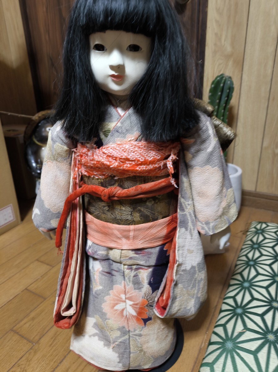 □即決□ 久徳正 60cm 明治~大正 抱き人形 在印 □ 市松人形 □即決□ 久徳正 60cm 明治~大正 抱き人形 在印 □ 市松人形