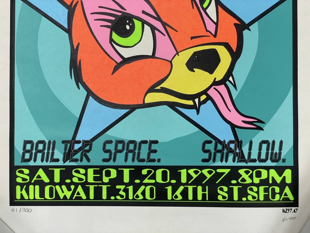 1997 Kozik コジック スペクトラム コンサート シルクスクリーン 1997 Kozik コジック スペクトラム コンサート シルクスクリーン