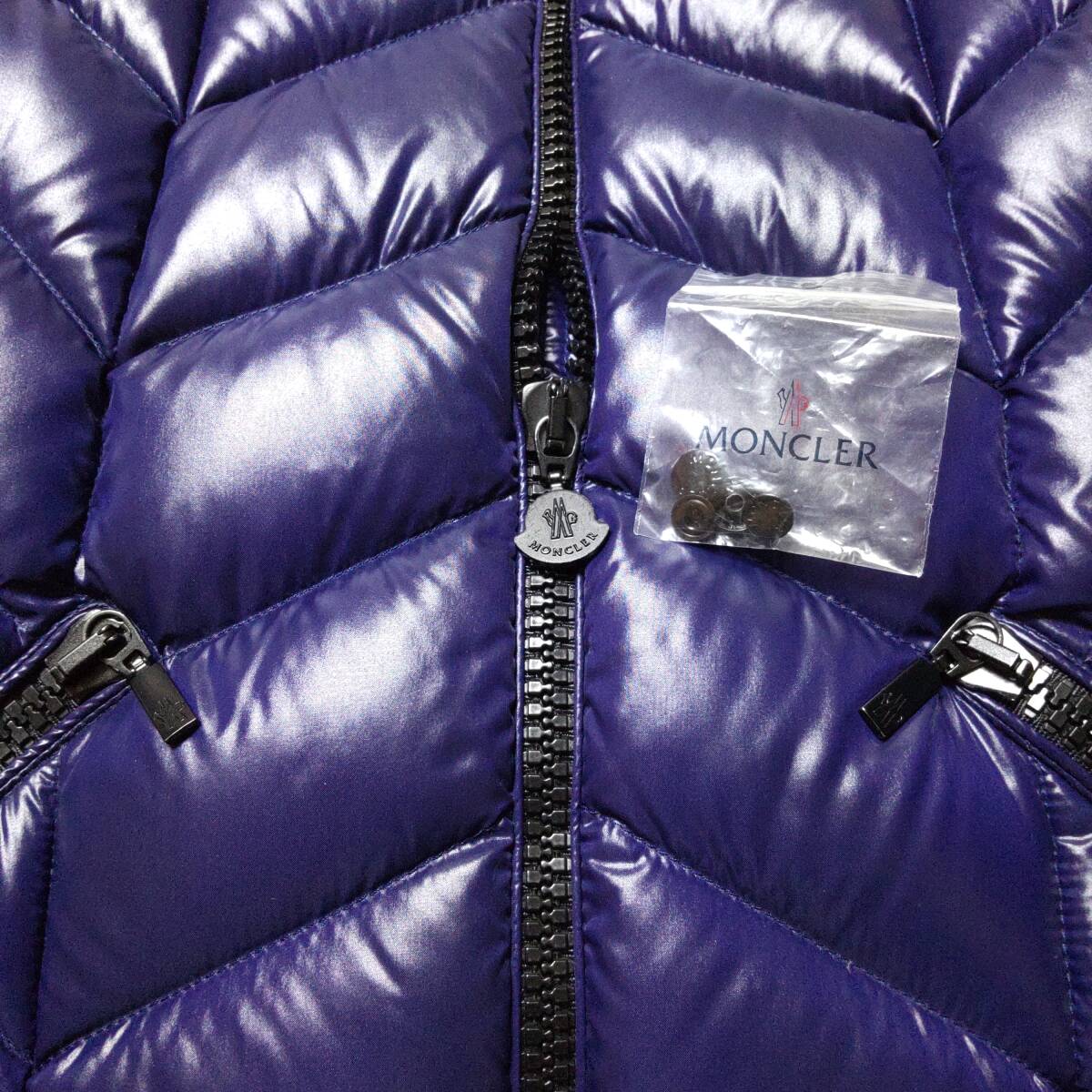 美品 モンクレール バデット MONCLER BADETE ダウンジャケット サイズOO ネイビー紺色 送料無料_画像6
