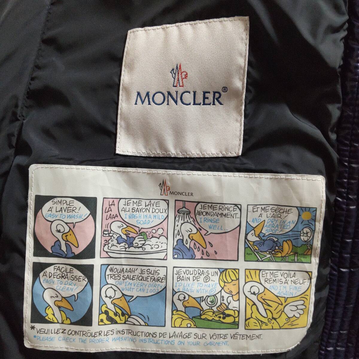 美品 モンクレール バデット MONCLER BADETE ダウンジャケット サイズOO ネイビー紺色 送料無料_画像7