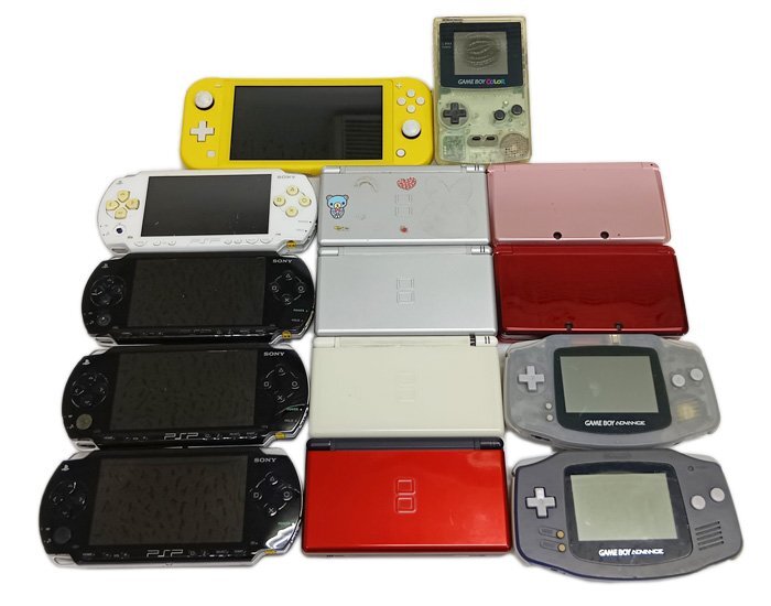 Nintendo ニンテンドー 任天堂 SONY ソニー ゲーム機 本体 14台 まとめて Switch Lite 3DS DSLite PSP GBAD GBC 動作未確認 現状品