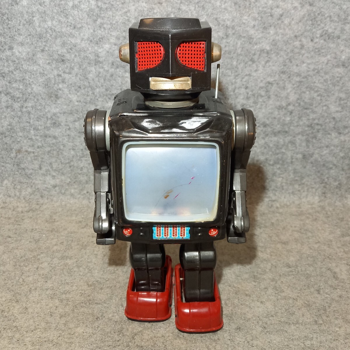 堀川玩具 大怪獣テレビ ロボット TV ROBOT/当時物ブリキ電動歩行 堀川玩具 大怪獣テレビ ロボット TV ROBOT/当時物ブリキ電動歩行