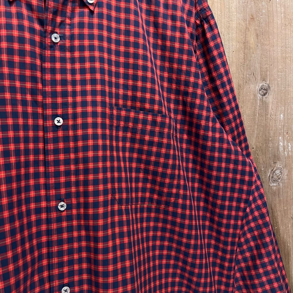 【サイズ 16 1/2】70s USA制 Brooks Brothers コットン BD シャツ アメリカ古著 ブルックスブラザーズ 60s 6ボタン 長袖 ボタンダウン