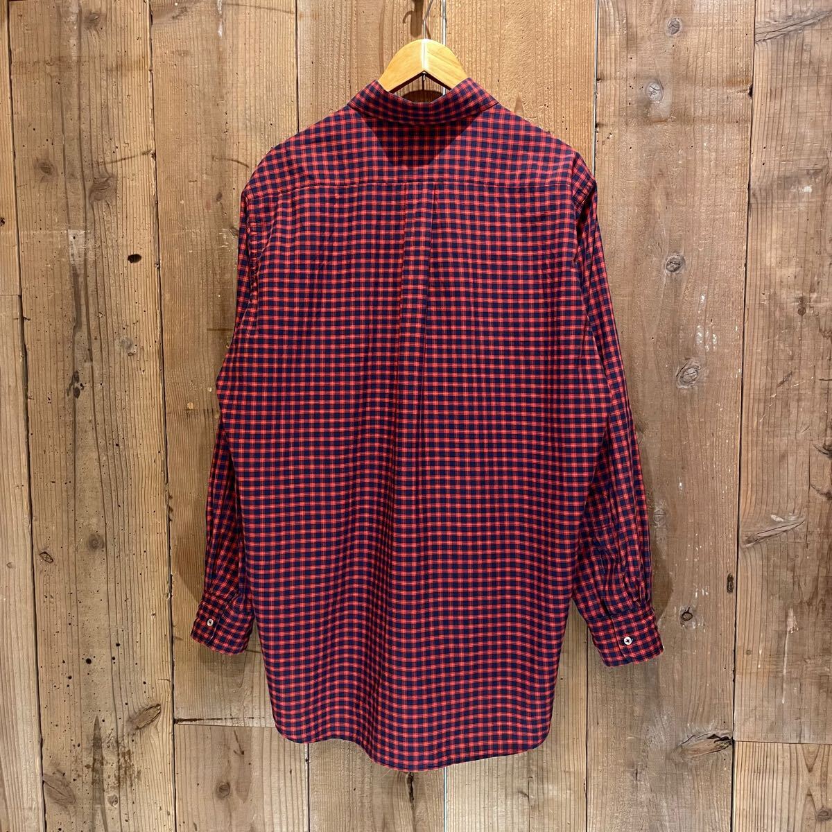 【サイズ 16 1/2】70s USA制 Brooks Brothers コットン BD シャツ アメリカ古著 ブルックスブラザーズ 60s 6ボタン 長袖 ボタンダウン