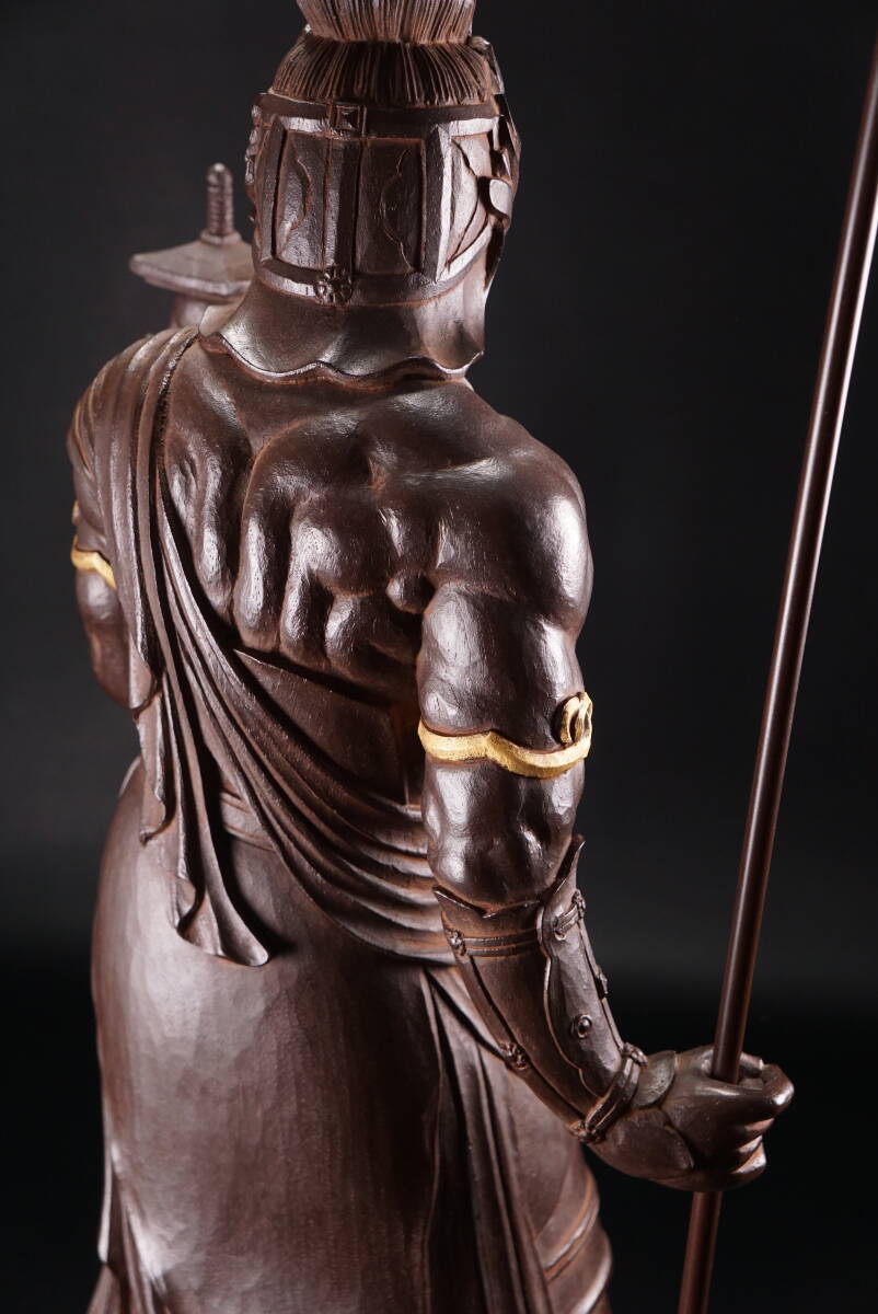 asiya148】大仏師 松久宗琳 宗琳佛 大型 細工 木彫風 ブロンズ asiya148】大仏師 松久宗琳 宗琳佛 大型 細工 木彫風 ブロンズ