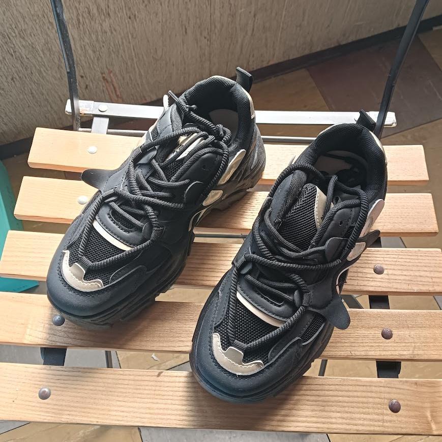 新品 24cm レディース スニーカー ブラック シューズ 靴 ローカット