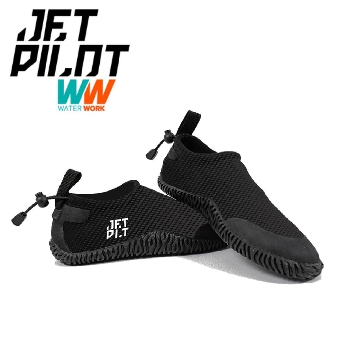 ジェットパイロット JETPILOT 2025 マリンシューズ ハイドロシュー HYDRO SHOE JA24402 ブラック 7インチ 水上バイク マリンスポーツ