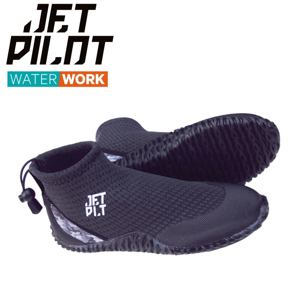 ジェットパイロット JETPILOT 2024 マリンシューズ ハイカット ハイドロシュー JP22403 ブラック/カモ 10インチ