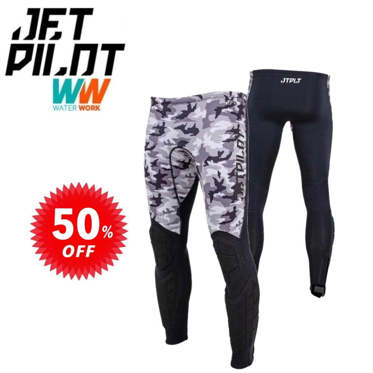 ジェットパイロット JETPILOT セール 50%オフ 送料無料 RX レース ネオ パンツ ブラック/カモ M JA21157-C