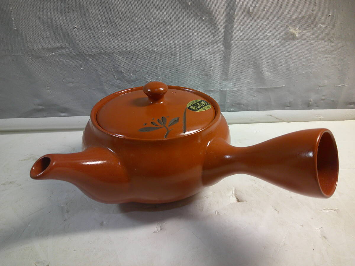 ★未使用 茶器 急須 朱泥焼 盛山 さわやか_画像1