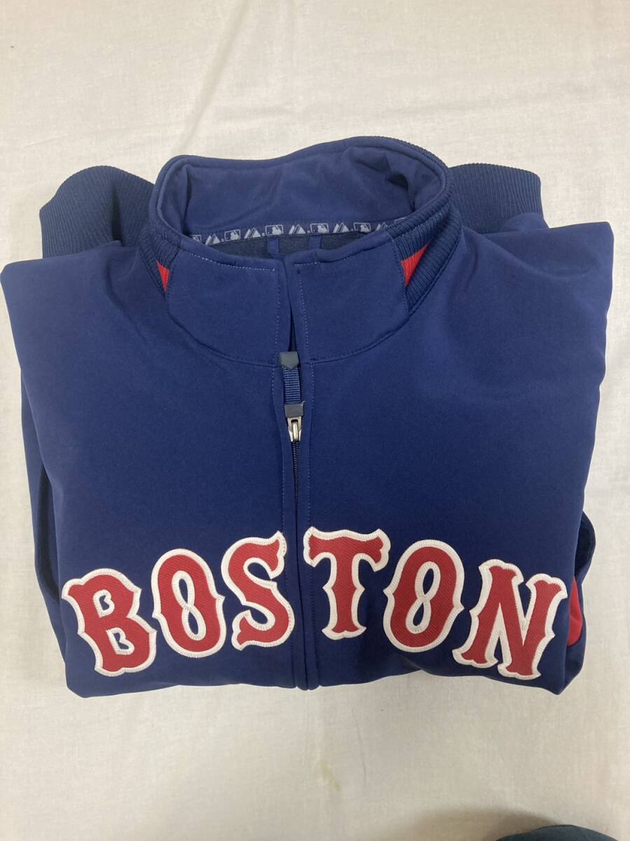 не использовался товар Majestic BOSTON/ красный носки / куртка /L размер / темно-синий /Majestic majestic / подлинный Teruma жакет