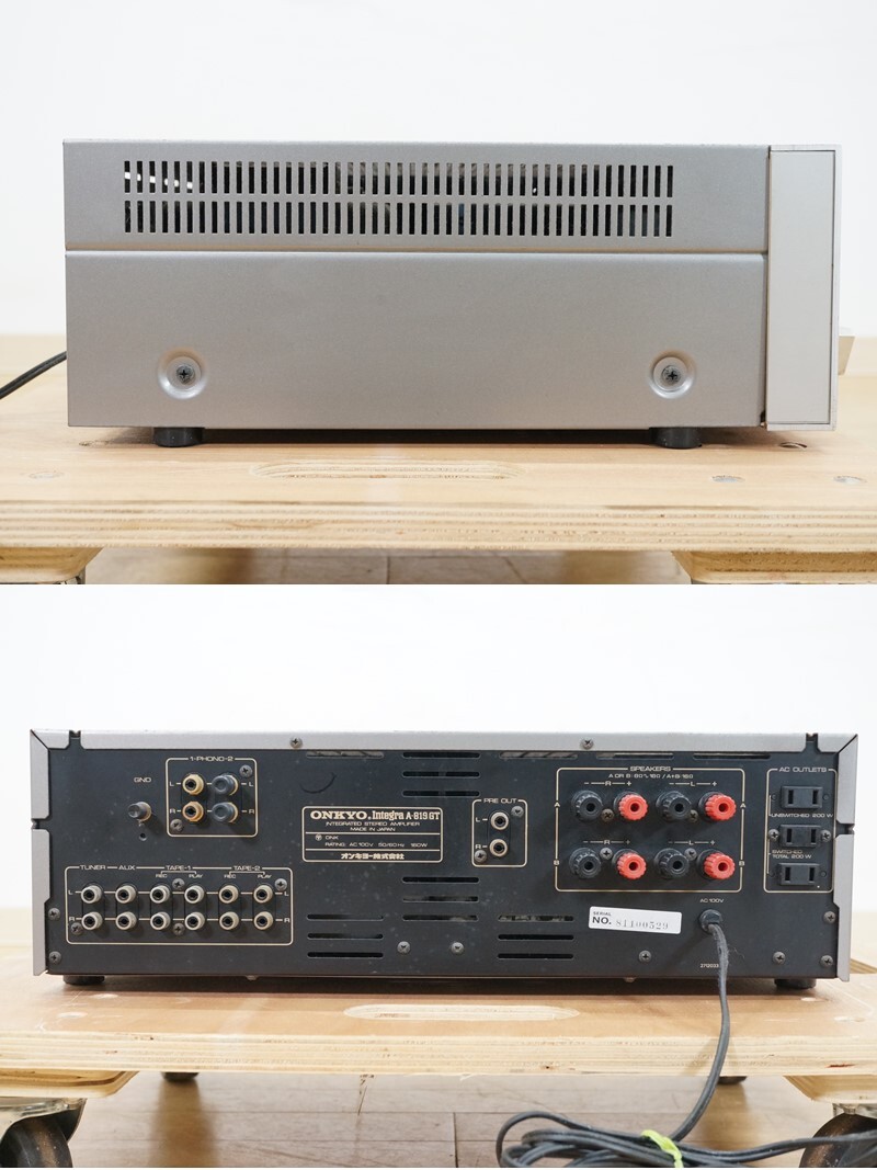 前ダ:【ONKYO/オンキョー】プリメインアンプ Integra A-819 GT ステレオアンプ オーディオ機(jī)器 日本制 ★送料無料★