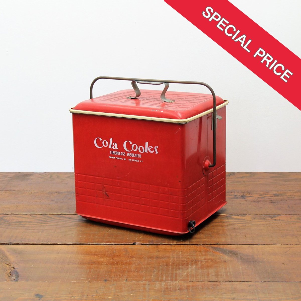 【元値 42,000円】#9768 1950年代 アメリカ ヴィンテージ cola cooler コーラクーラー クーラーボックス アイスボックス キャンプ ア