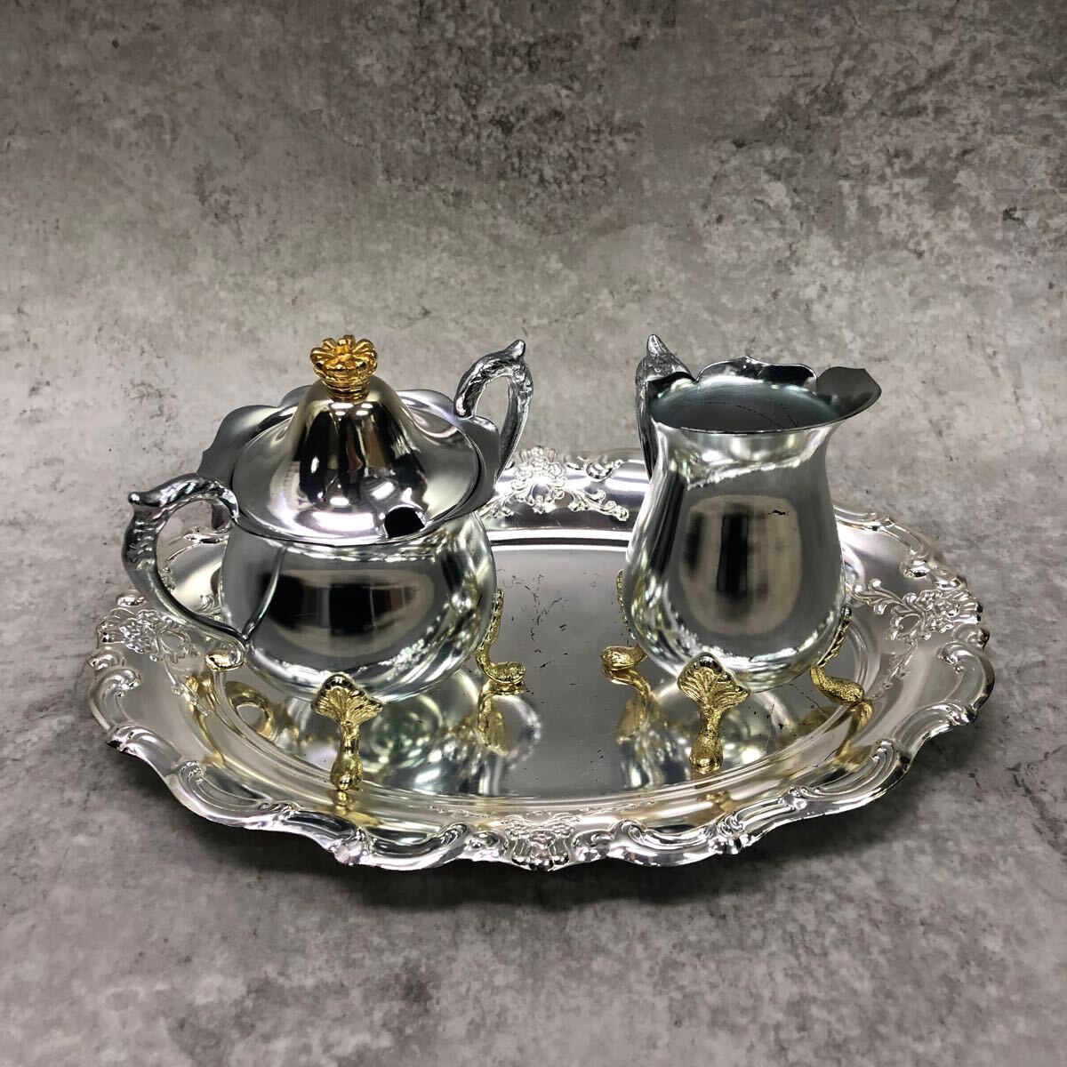 457788ff】希少 Noritake ノリタケ クリアライトシルバー ティー 457788ff】希少 Noritake ノリタケ クリアライトシルバー ティー