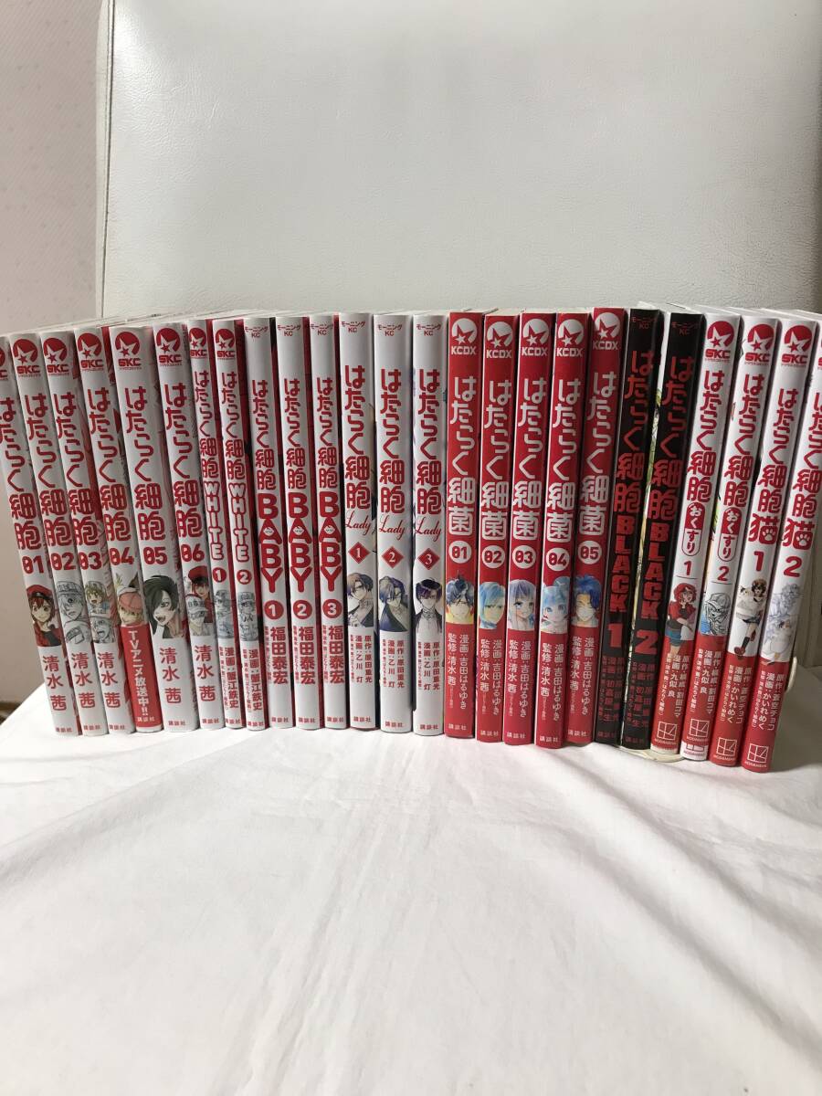 はたらく細胞 1-6巻 全巻コミックセット + 関連漫画19冊 計25冊 はたらく細胞 1-6巻 全巻コミックセット + 関連漫画19冊 計25冊