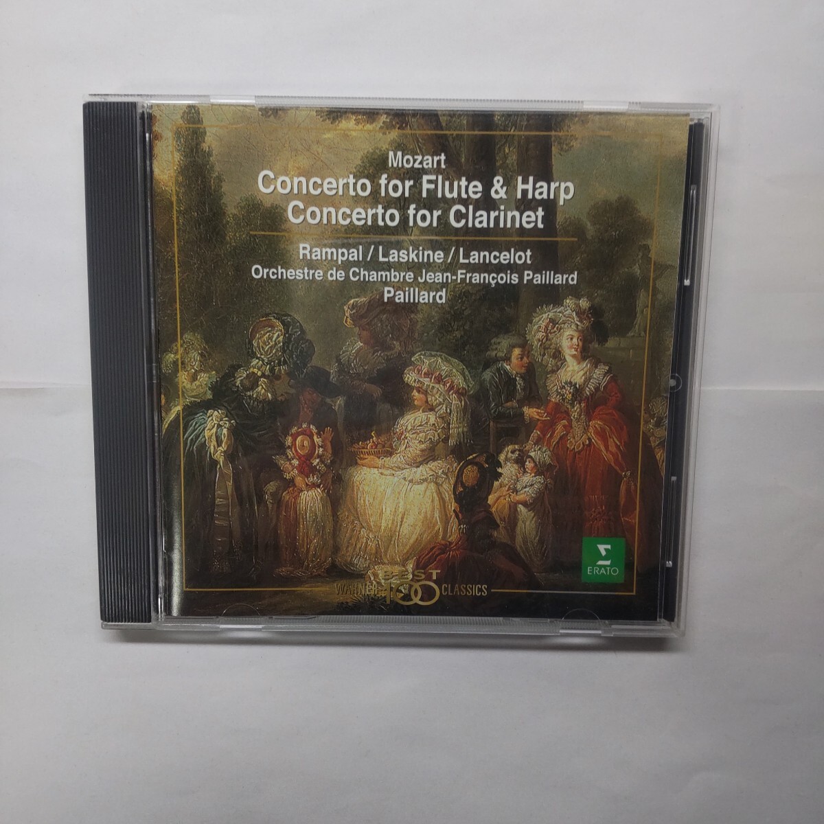  モーツァルト : フルート&ハープ協奏曲&クラリネット協奏曲 CD モーツァルト、リリーラスキーヌ