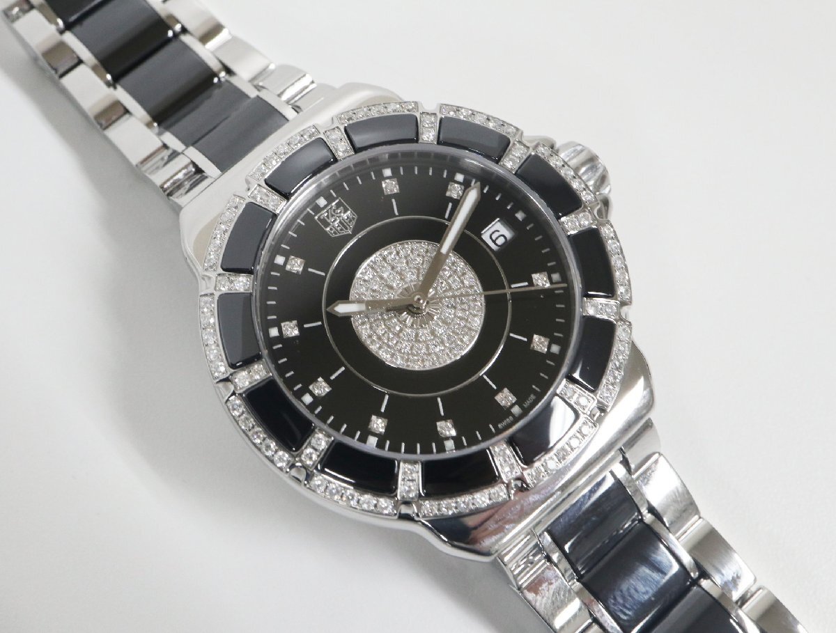 TAG Heuer TAG Heuer Formula 1 WAH1219 черный керамика бриллиант кварц унисекс [ б/у ] часы 