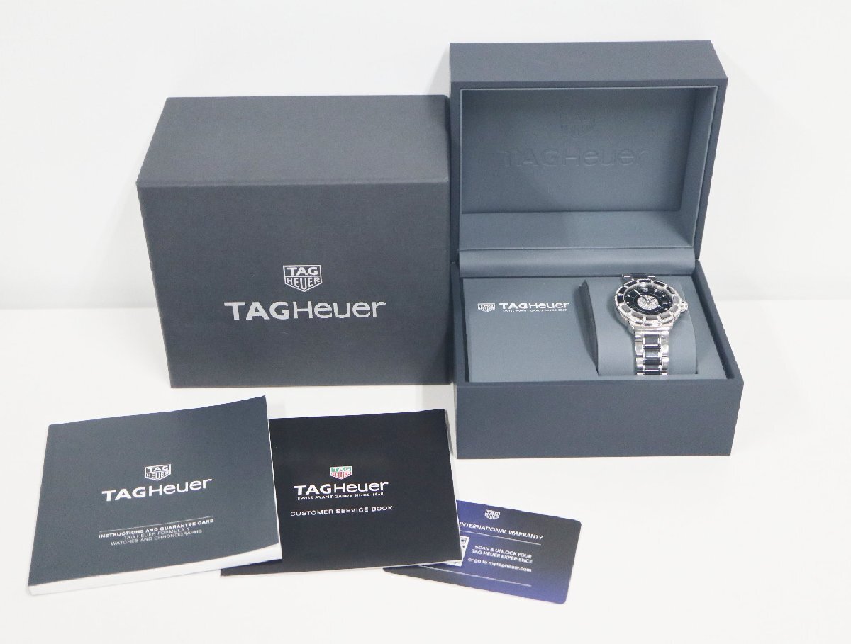  TAG Heuer TAG Heuer Formula 1 WAH1219 черный керамика бриллиант кварц унисекс [ б/у ] часы 