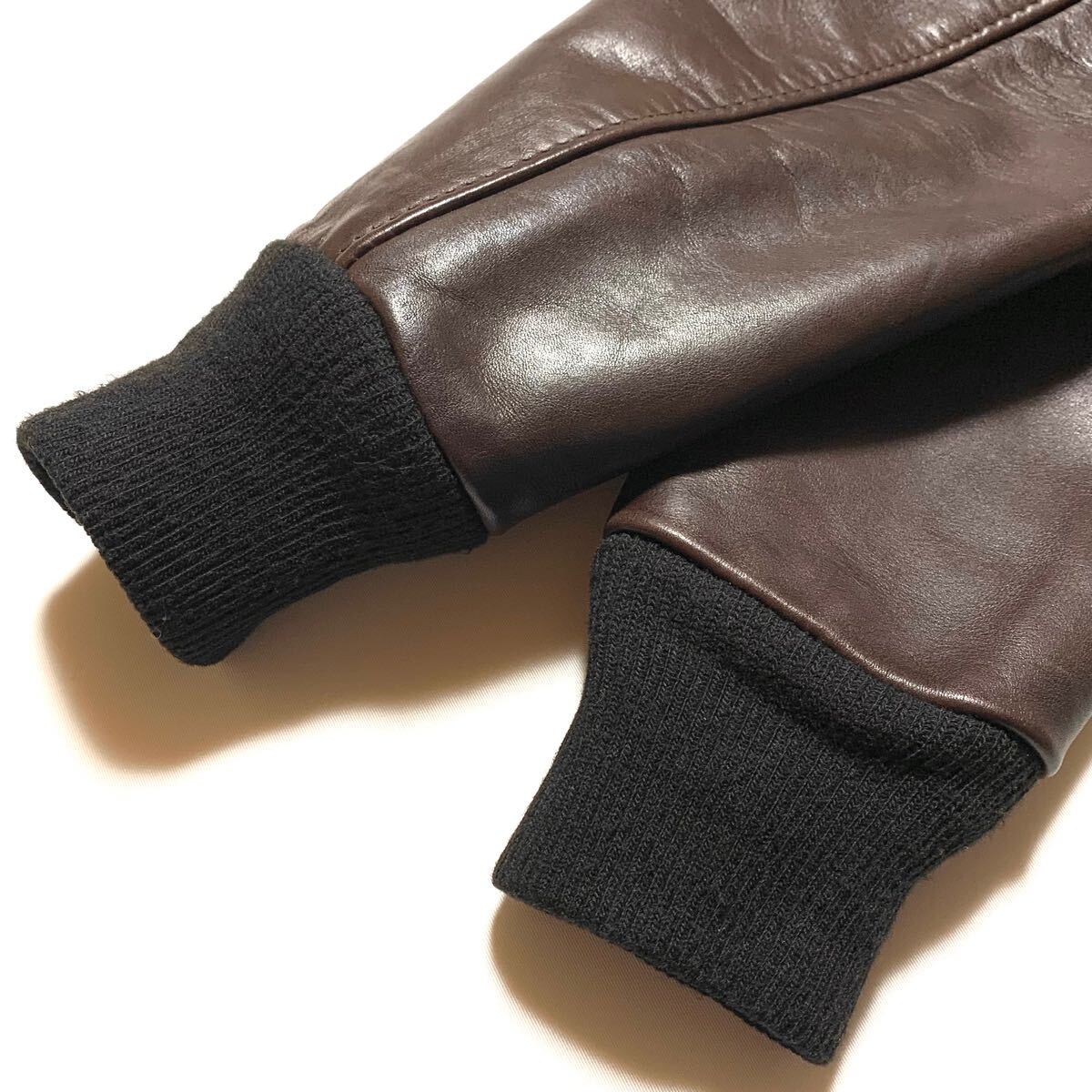 良品 Schott ショット G-1 牛タグ レザー フライトジャケット 濃 良品 Schott ショット G-1 牛タグ レザー フライトジャケット 濃